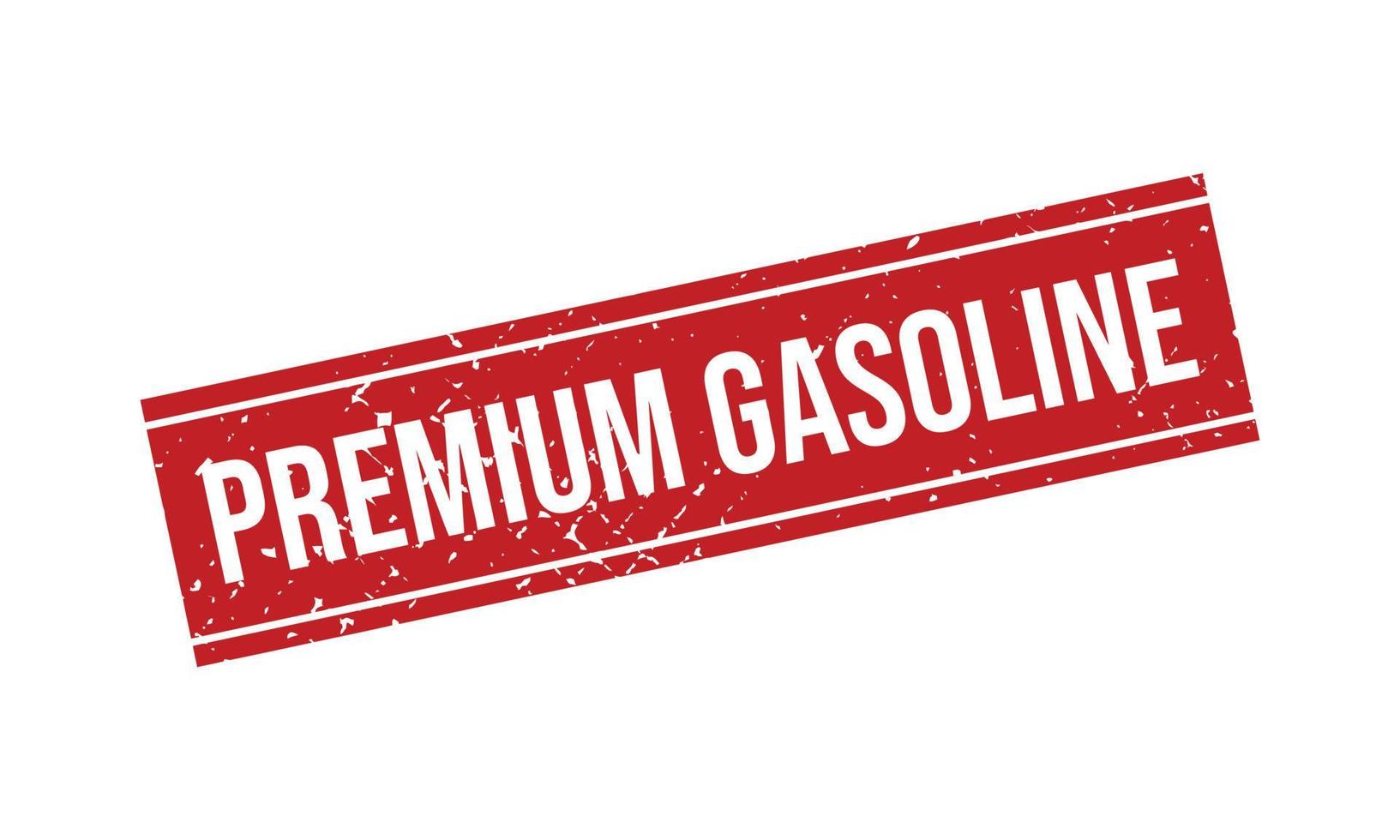 Premium Gasoline Rubber Grunge Stamp Seal Stock Vector