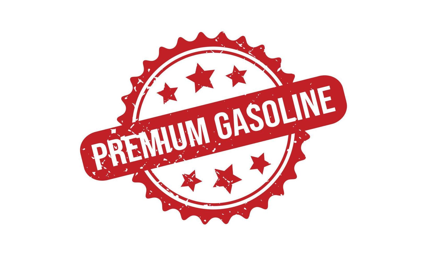 Premium Gasoline Rubber Grunge Stamp Seal Stock Vector