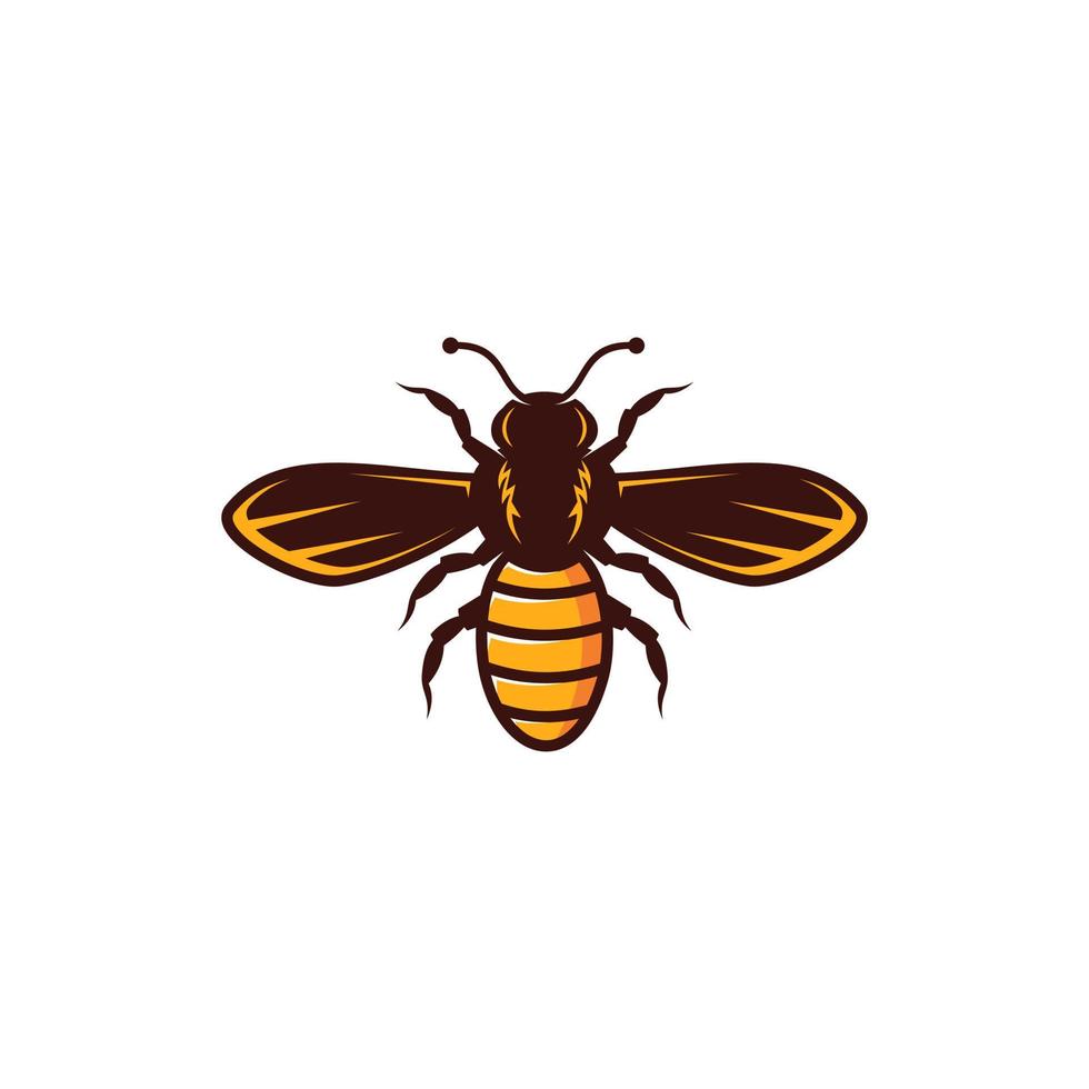 miel abeja animales logo - vector ilustración, miel abeja animales emblema diseño en un blanco antecedentes. adecuado para tu diseño necesidad, logo, ilustración, animación, etc.