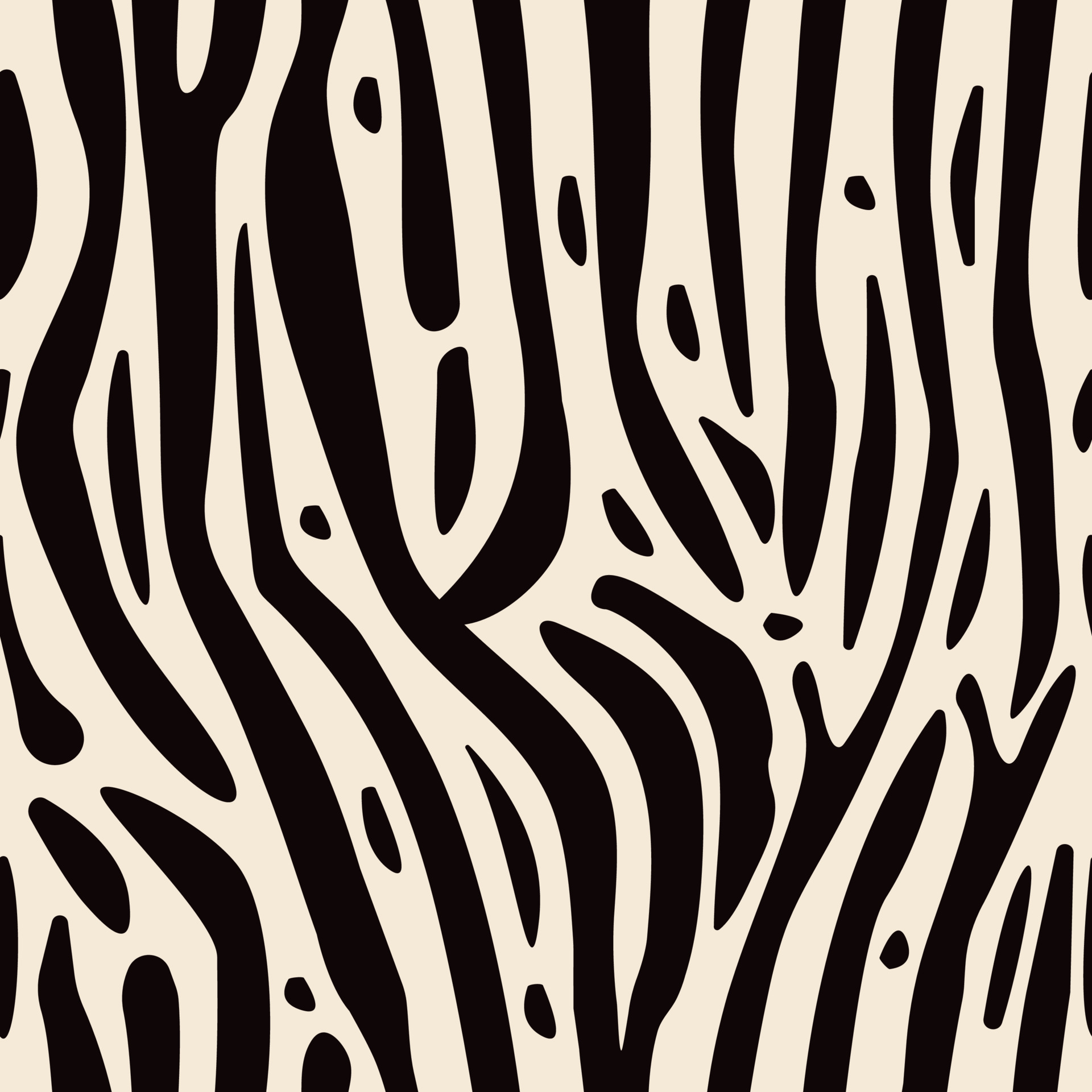 Zebra print, vector seamless pattern in beige and brown colors 22412103