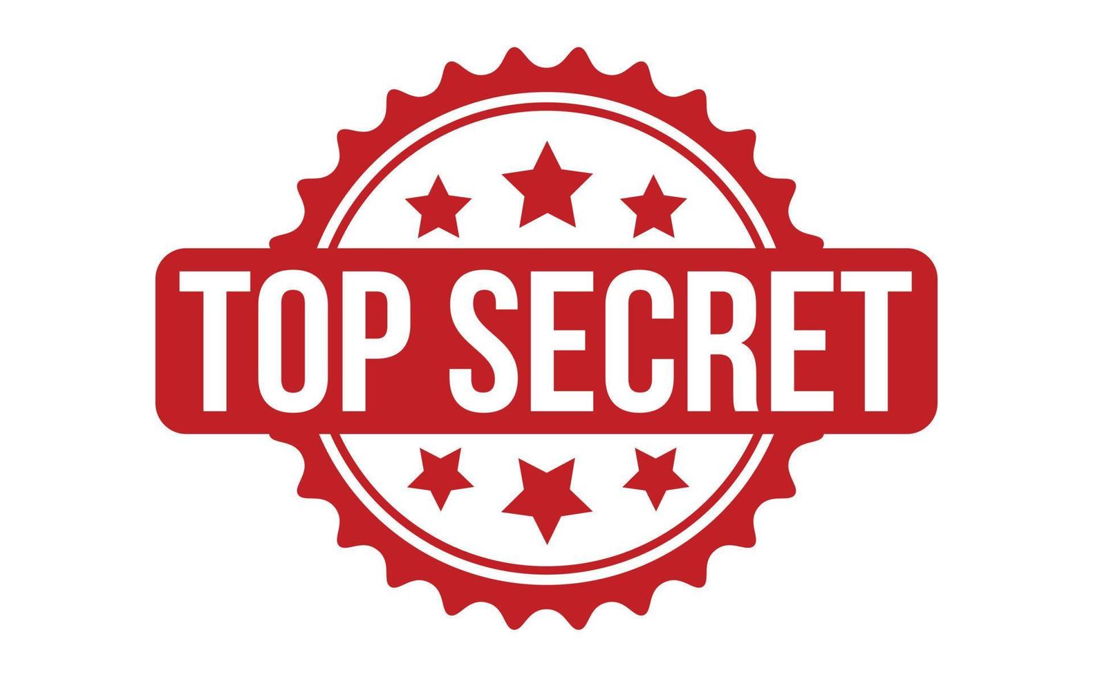 Top Secret Rubber Stamp. Red Top Secret Rubber Grunge Stamp Seal Vector Illustration - Vector