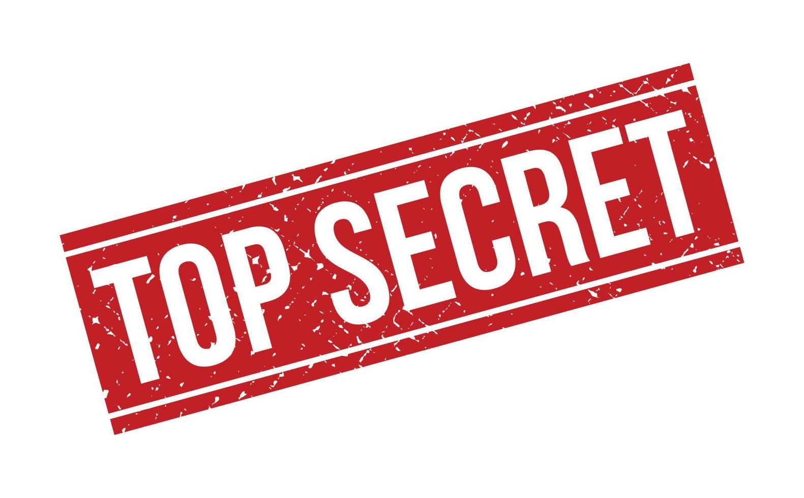Top Secret Rubber Stamp. Red Top Secret Rubber Grunge Stamp Seal Vector Illustration - Vector