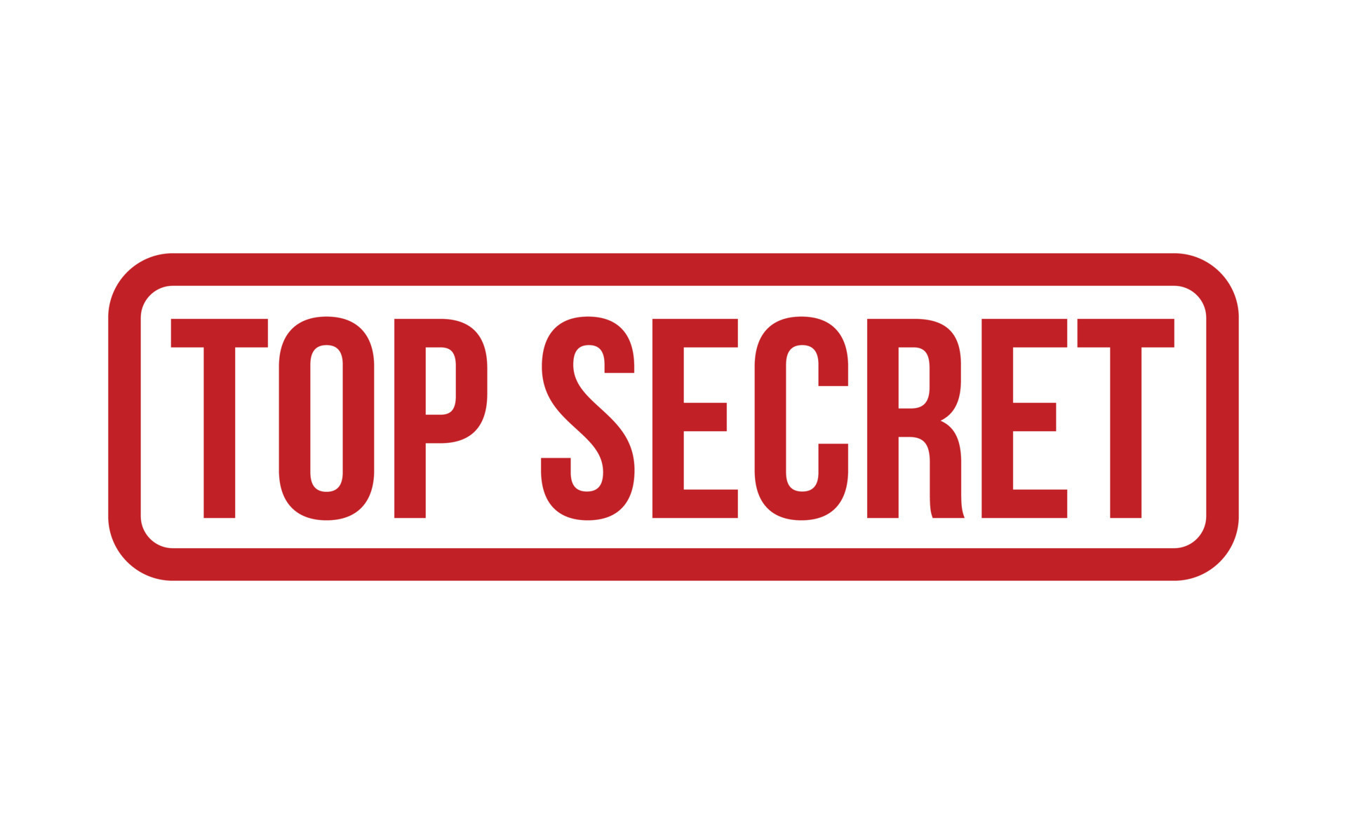 Top Secret Rubber Stamp. Red Top Secret Rubber Grunge Stamp Seal Vector