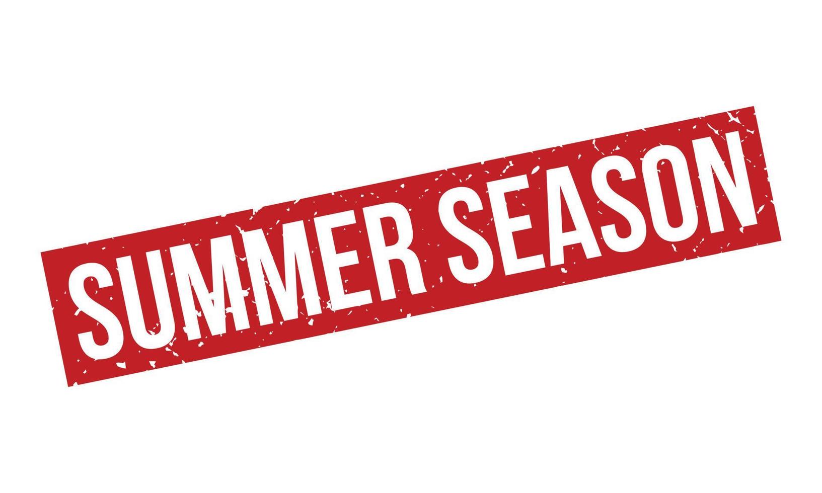 Summer Season Rubber Stamp. Red Summer Season Rubber Grunge Stamp Seal Vector Illustration