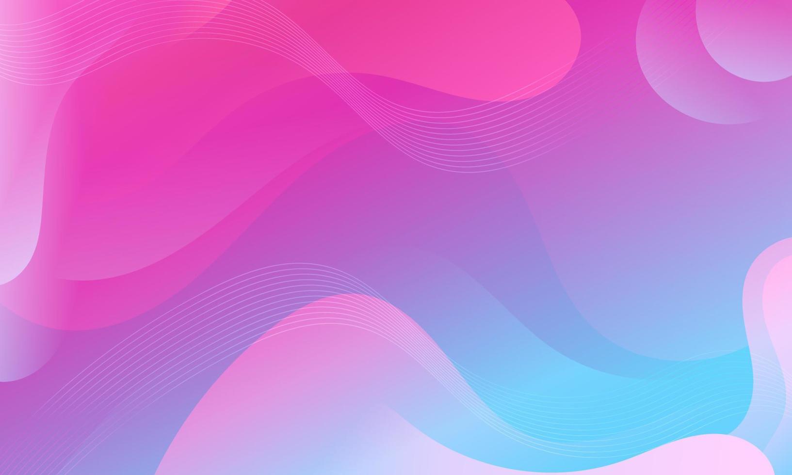 Abstract Gradient Pink Blue liquid Wave Background vector