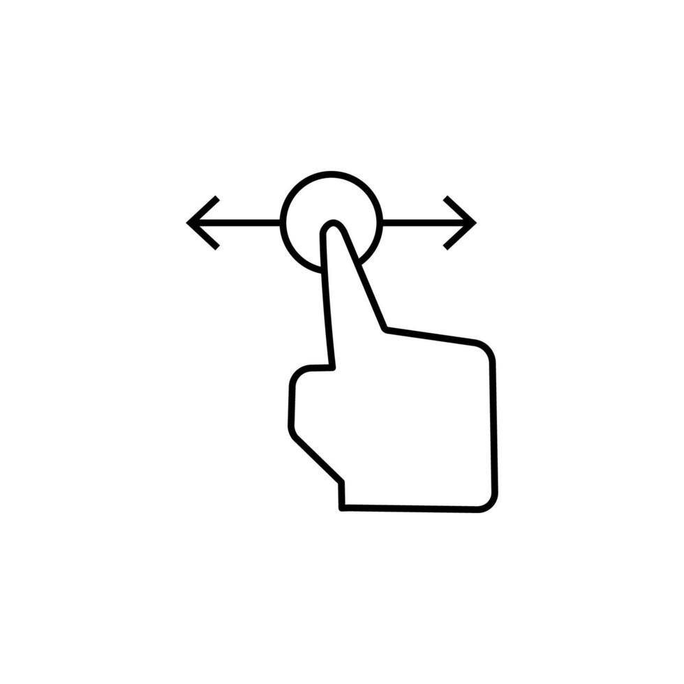 Touch, finger, gestures vector icon
