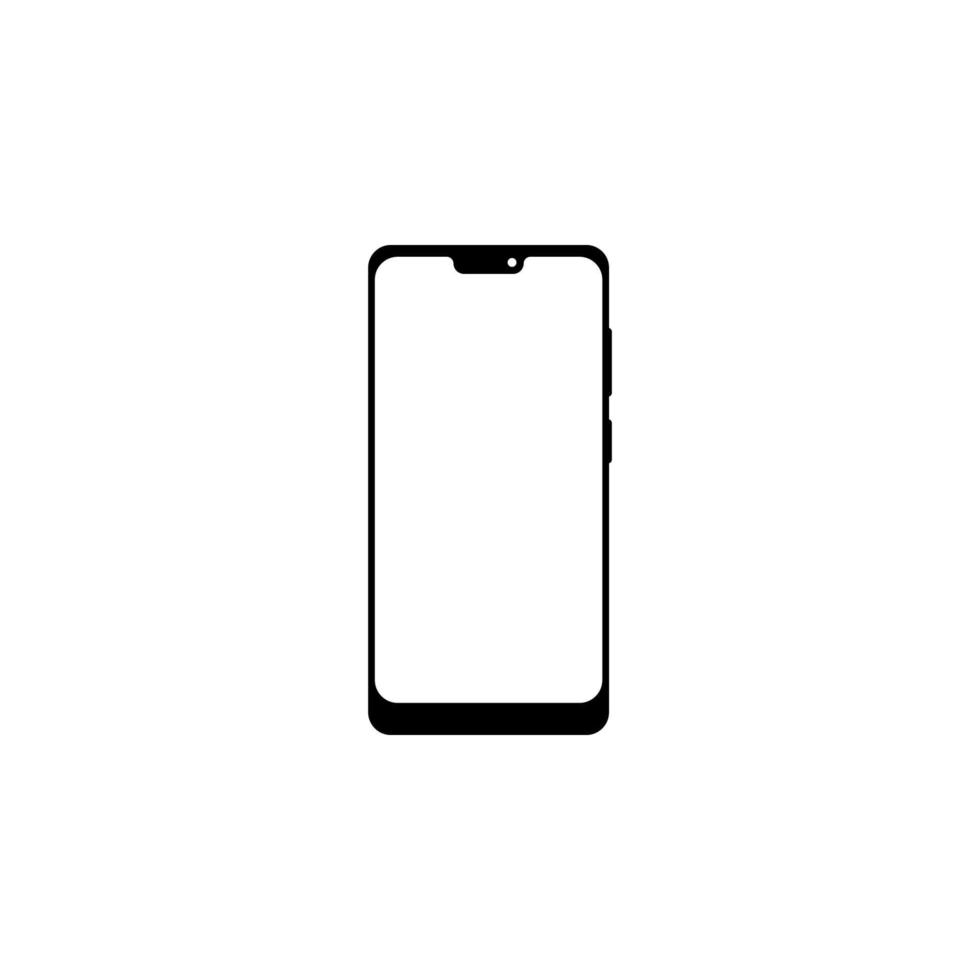 Realistic modern smartphone vector icon