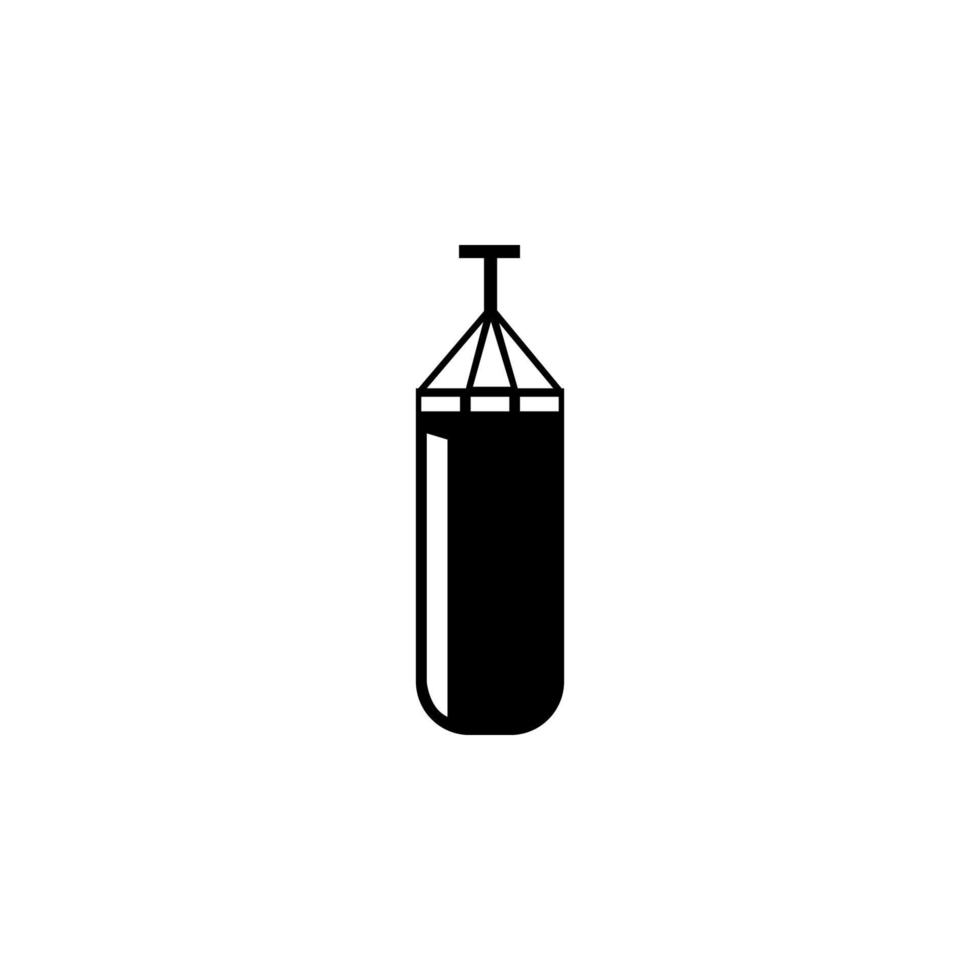 Punching bag vector icon