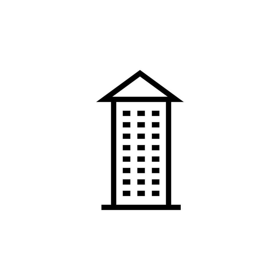 icono de vector de edificio