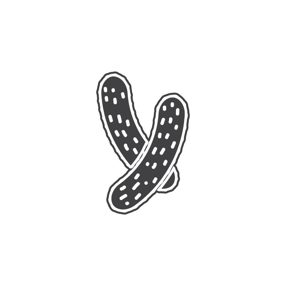 Vector cucumber vector icon