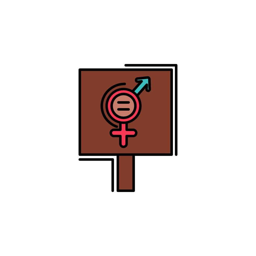 protest, venus, female, femenine vector icon