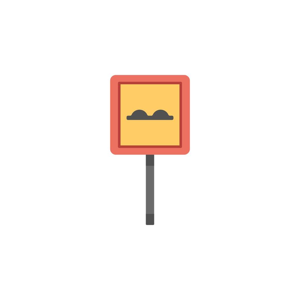 Road safety colored vector icon