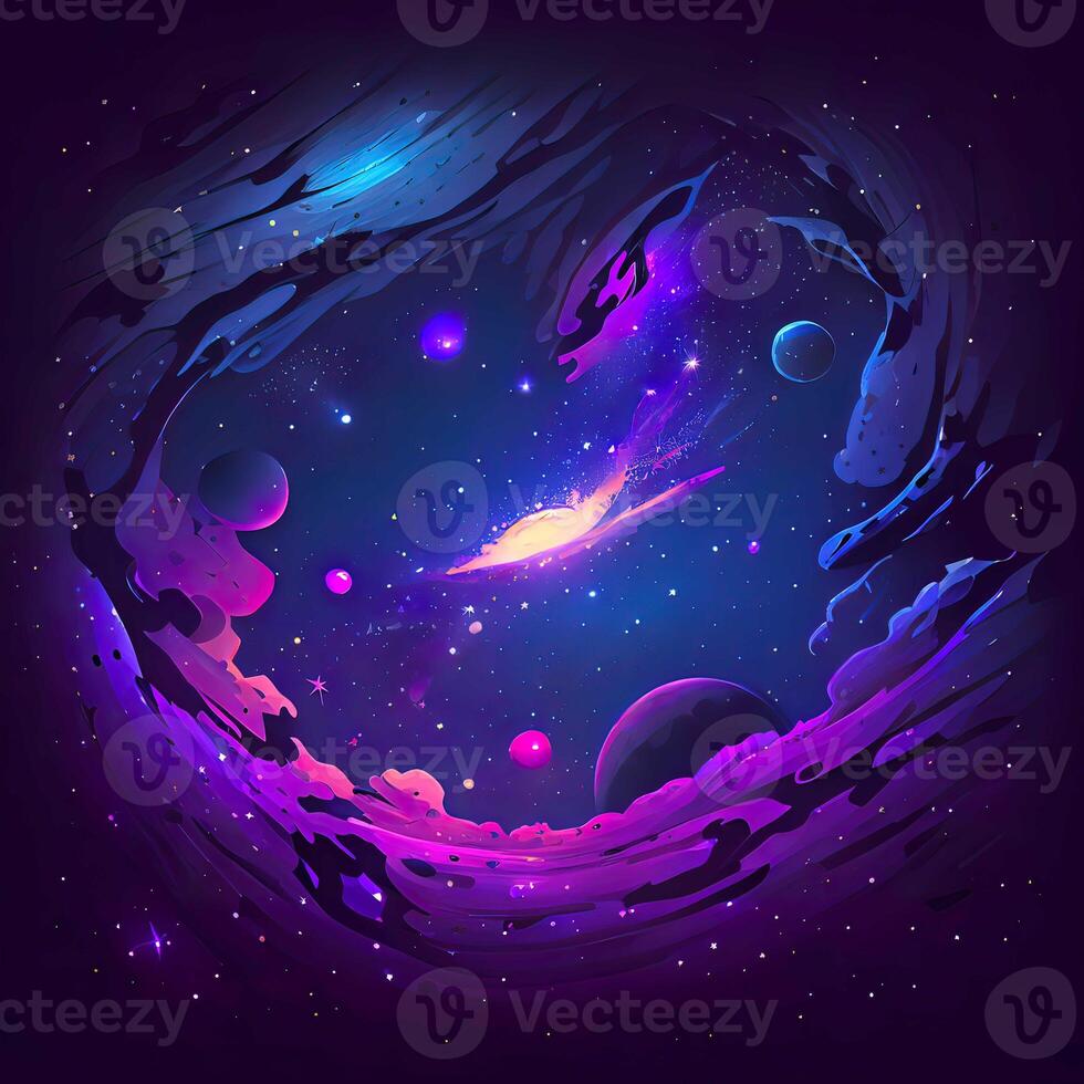 Abstract Space Galaxy Nebula - photo