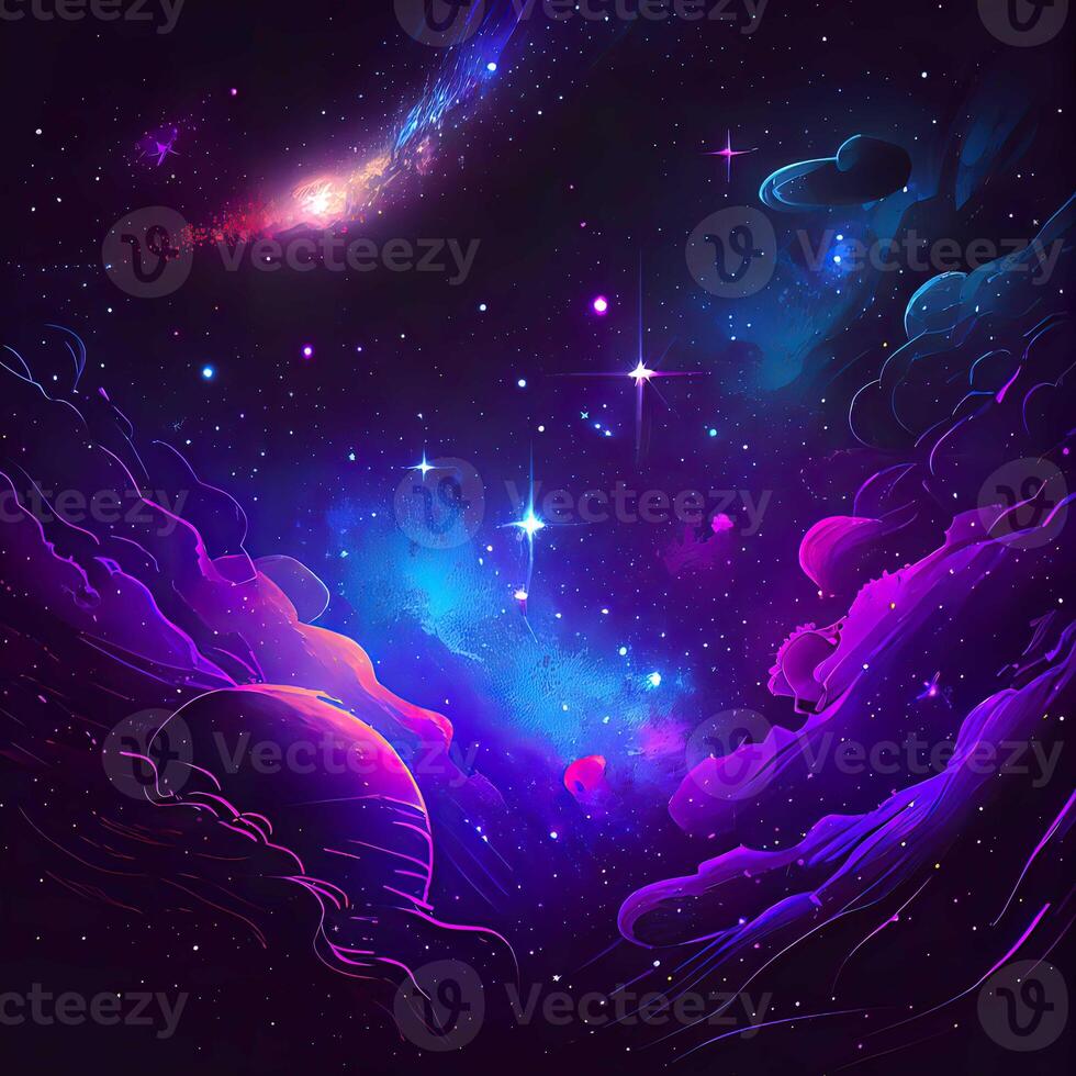 Abstract Space Galaxy Nebula - photo