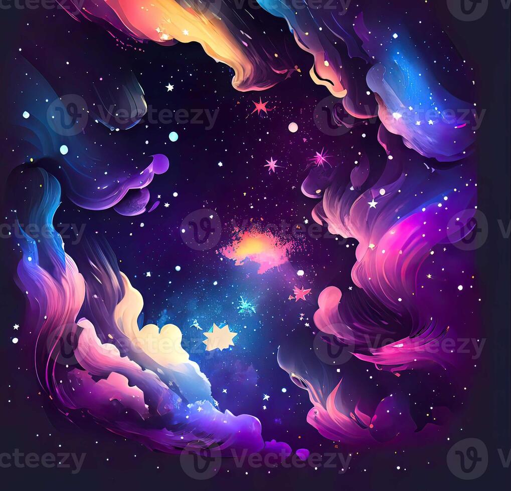 Abstract Space Galaxy Nebula - photo