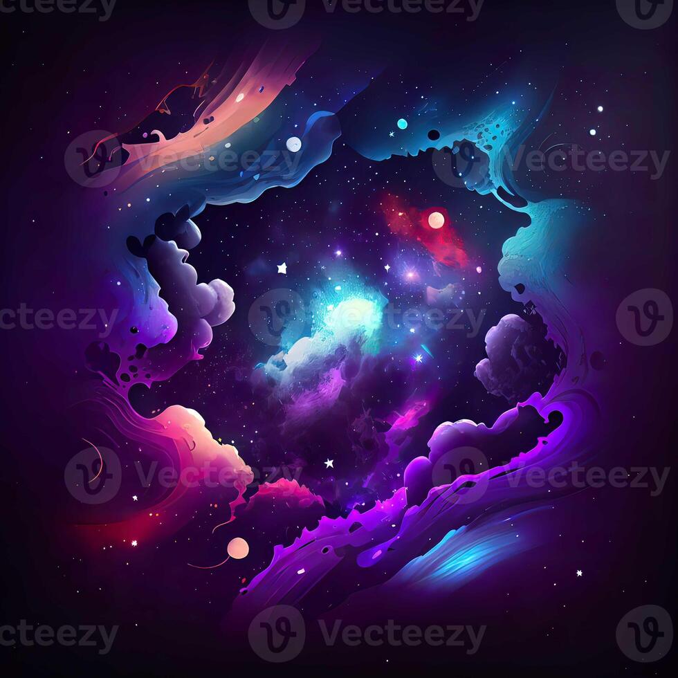 Abstract Space Galaxy Nebula - photo