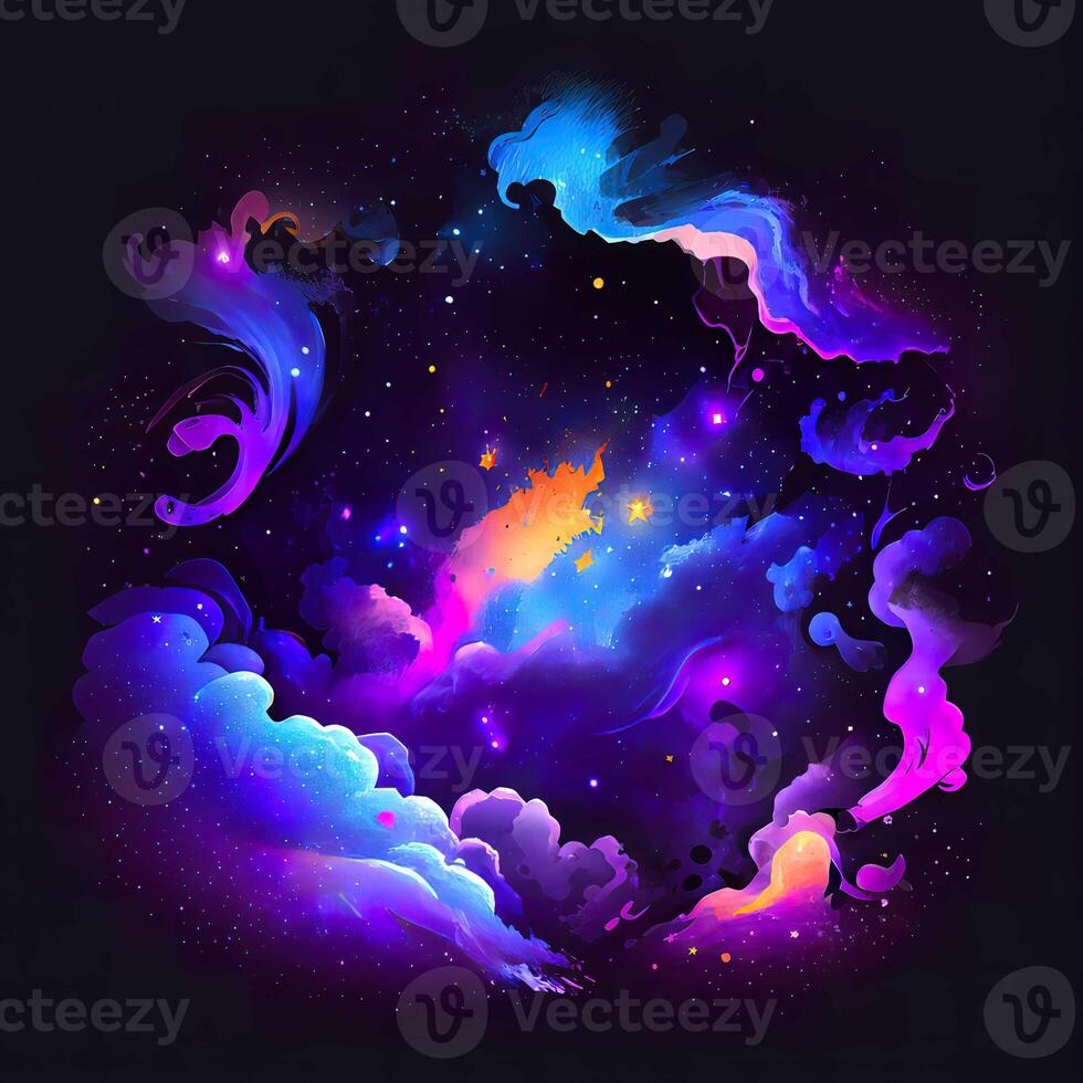 Abstract Space Galaxy Nebula - photo