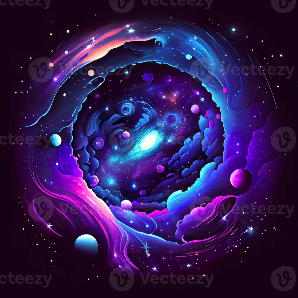 Abstract Space Galaxy Nebula - photo