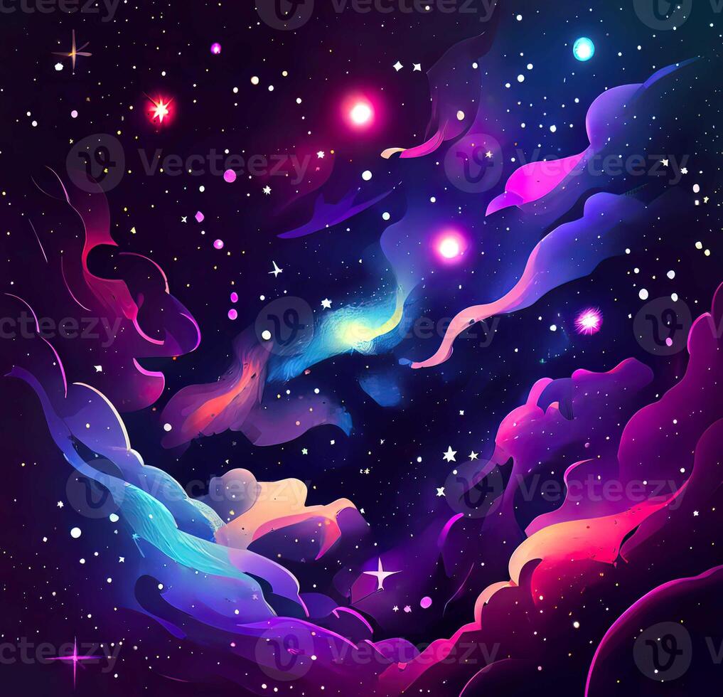 Abstract Space Galaxy Nebula - photo