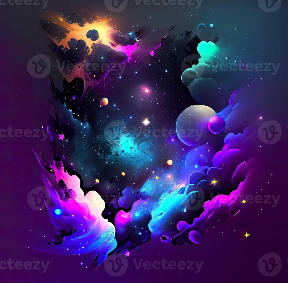 Abstract Space Galaxy Nebula - photo