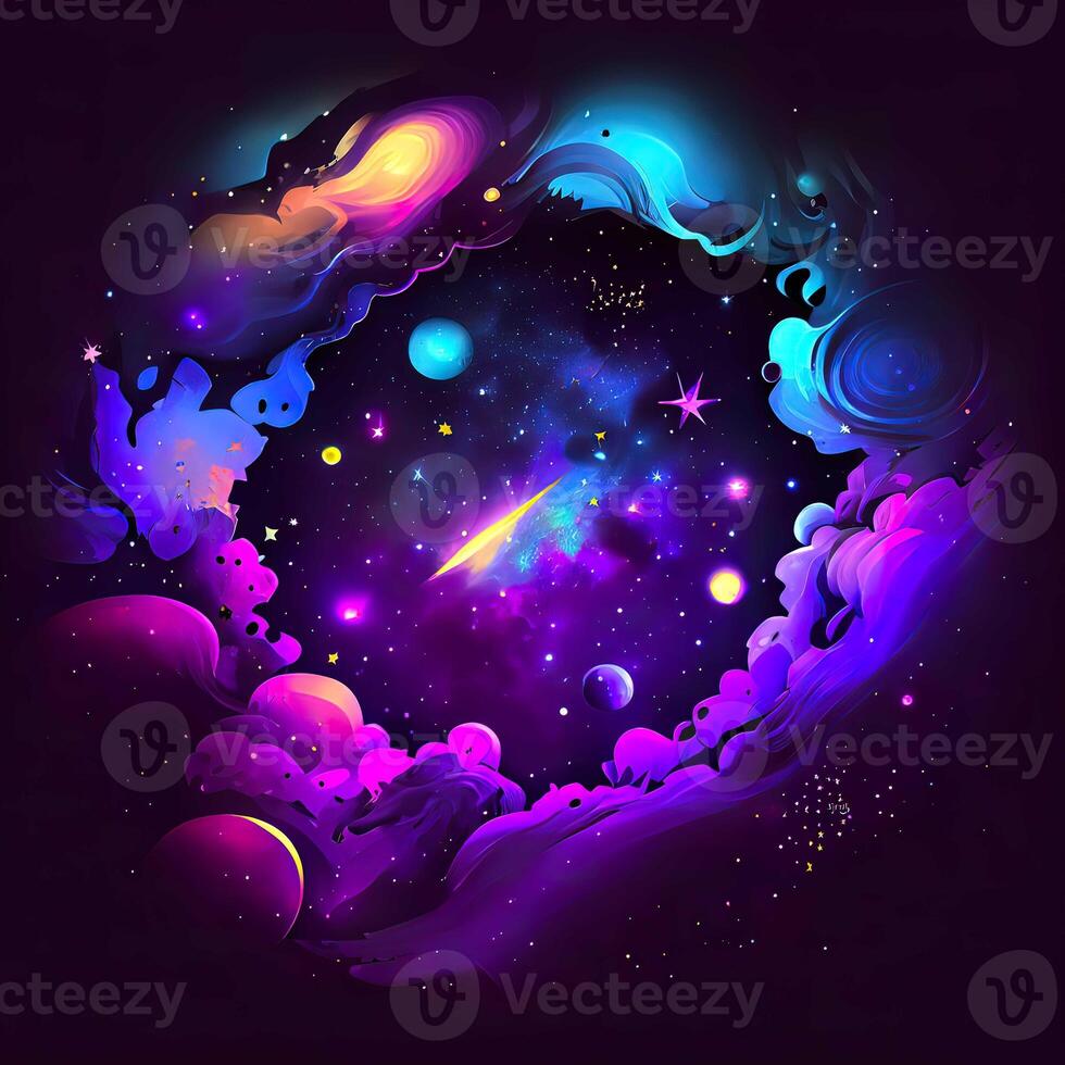 Abstract Space Galaxy Nebula - photo