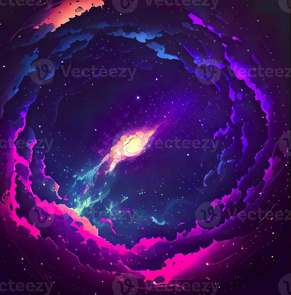 resumen espacio galaxia nebulosa - ai generado foto