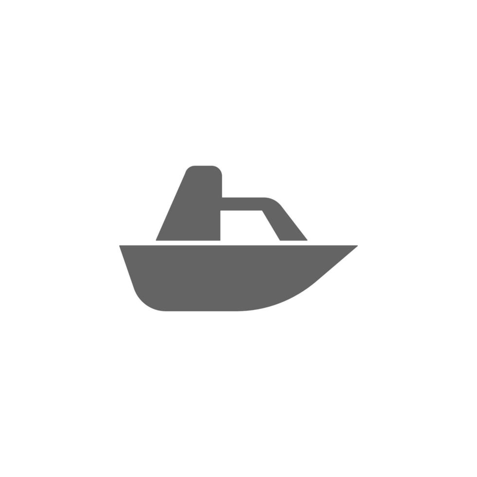 Boat, speed, yacht vector icon