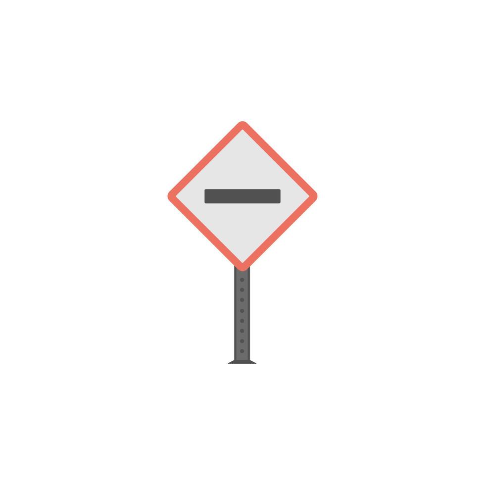 Vehicular traffic colored vector icon