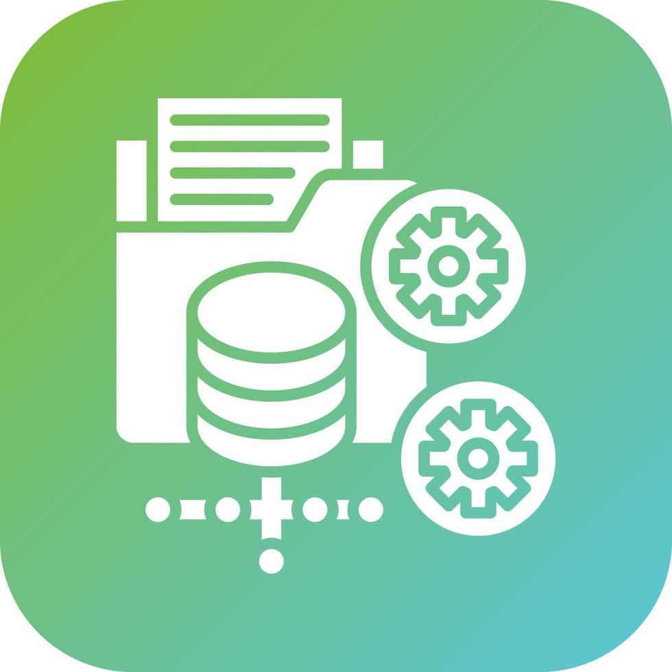 Data Processor Vector Icon Style