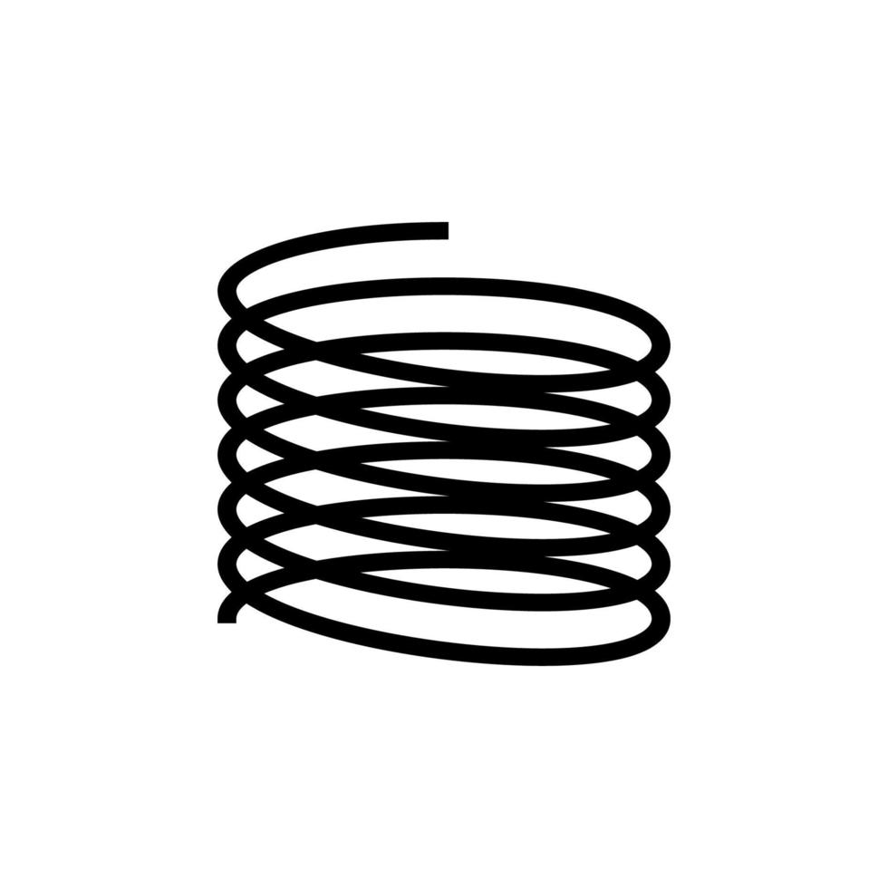 Metal spring vector icon