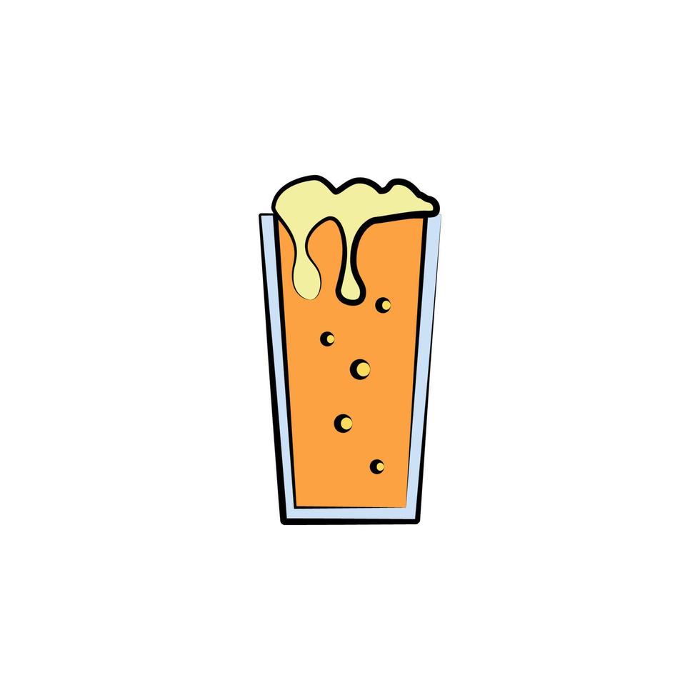 beer mug colored sketch style vector icon