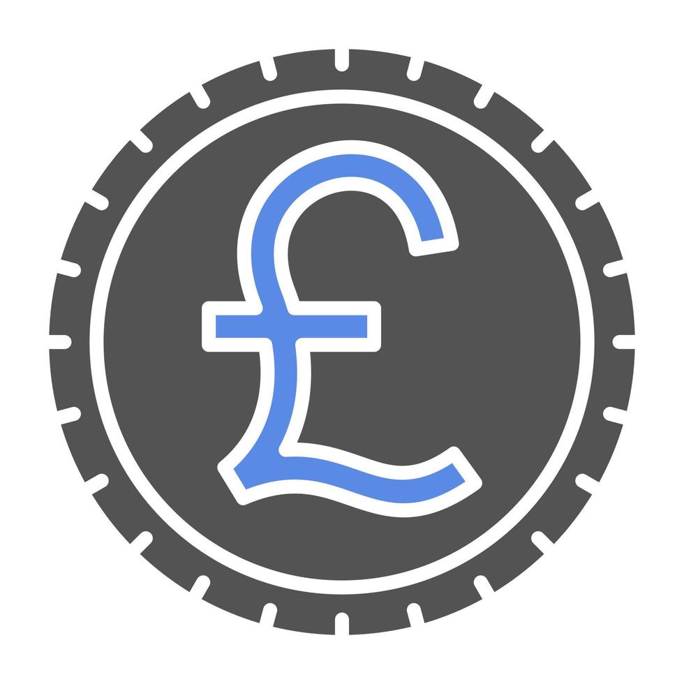 British Pound Vector Icon Style