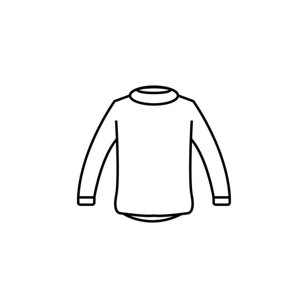 Sweater clothes man vector icon
