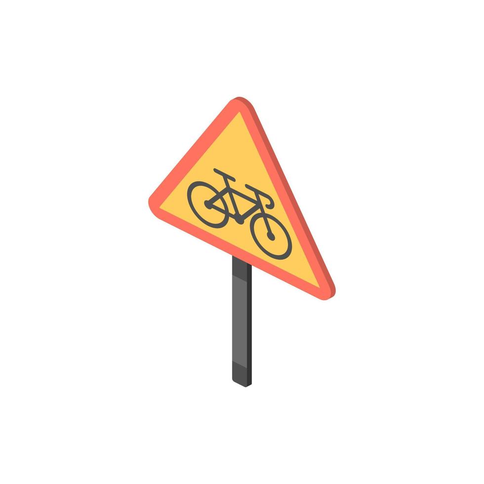 No cycles isometric vector icon