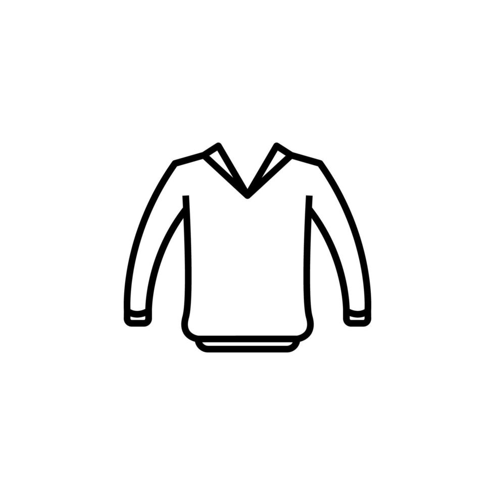Sweater clothes man vector icon