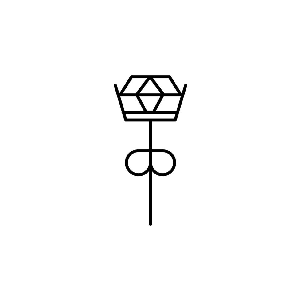 earrings vector icon