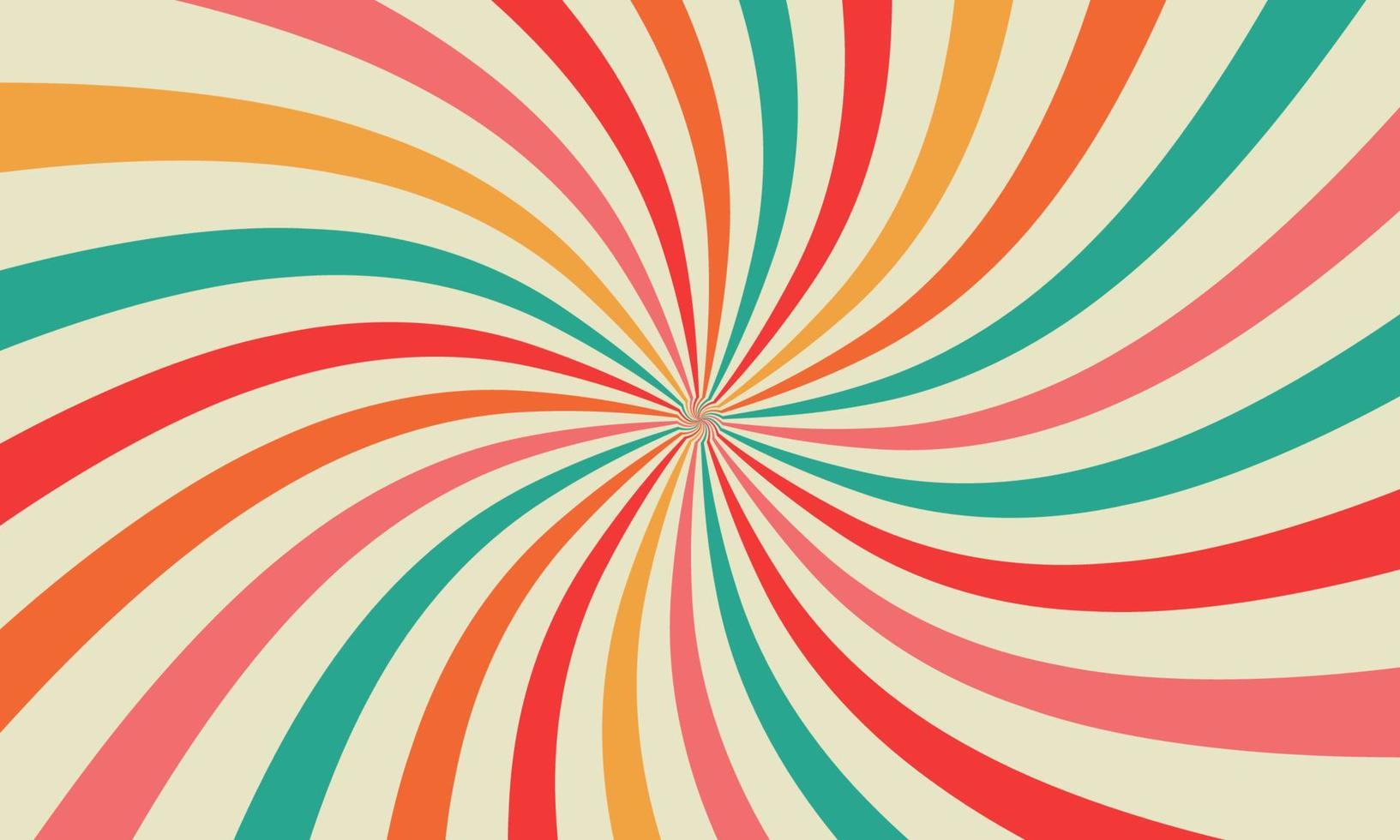 Sunburst retro background vector