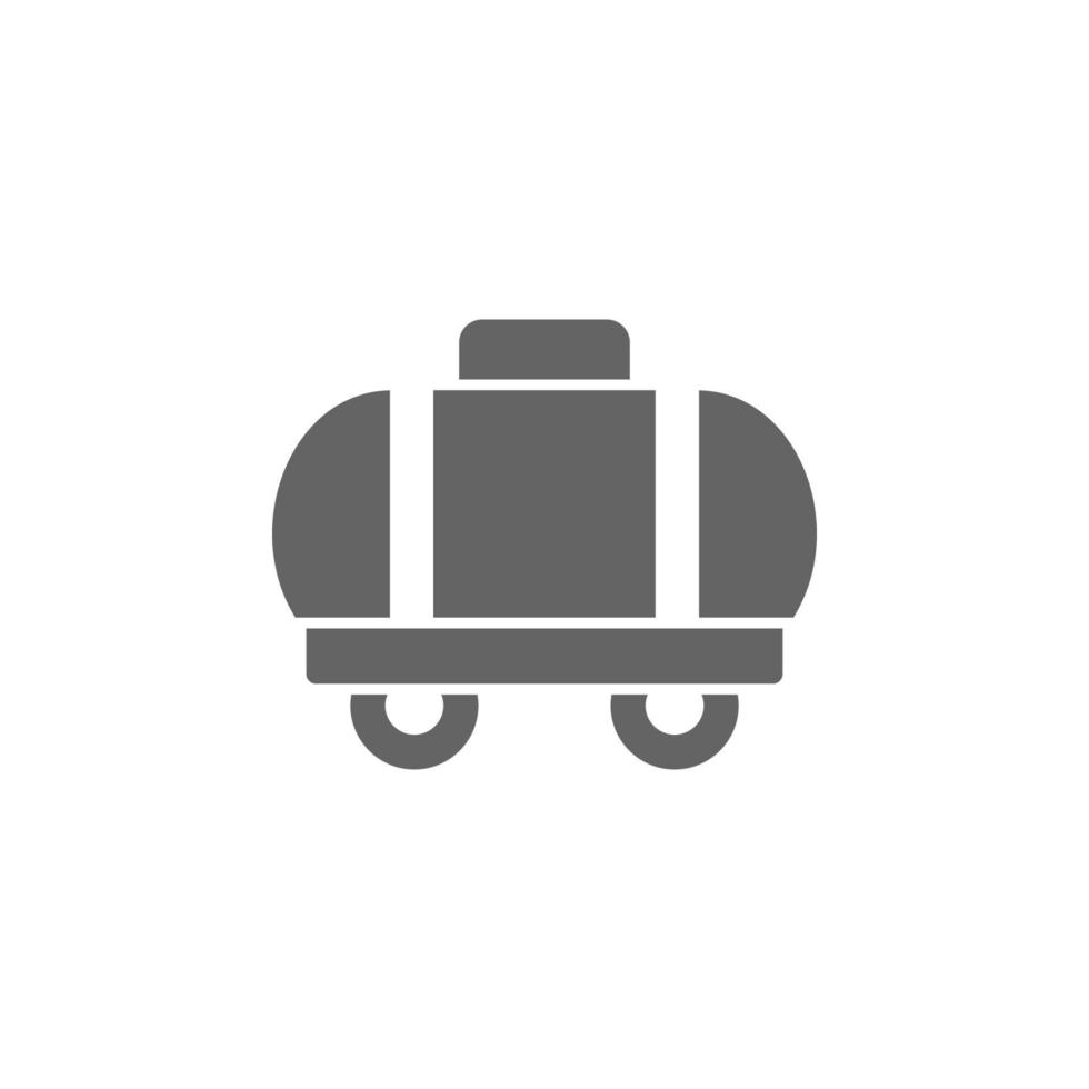 Railroad, tank vector icon
