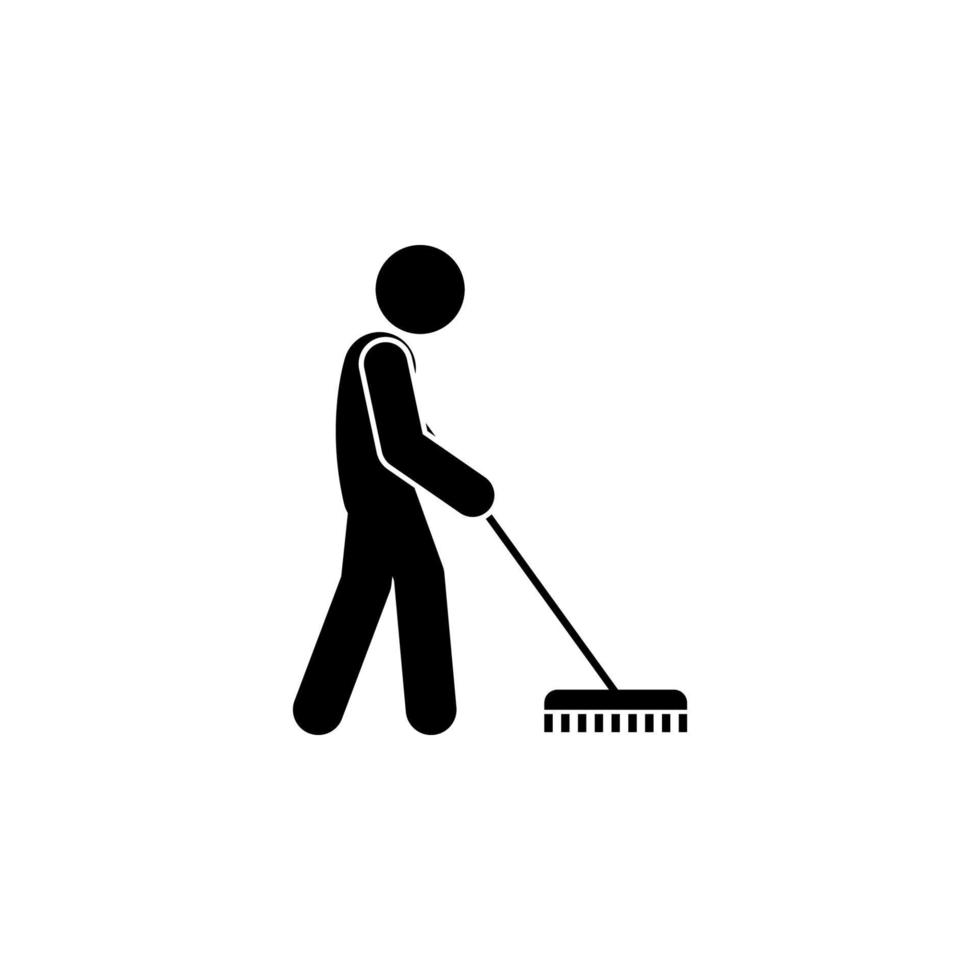 man brushing vector icon