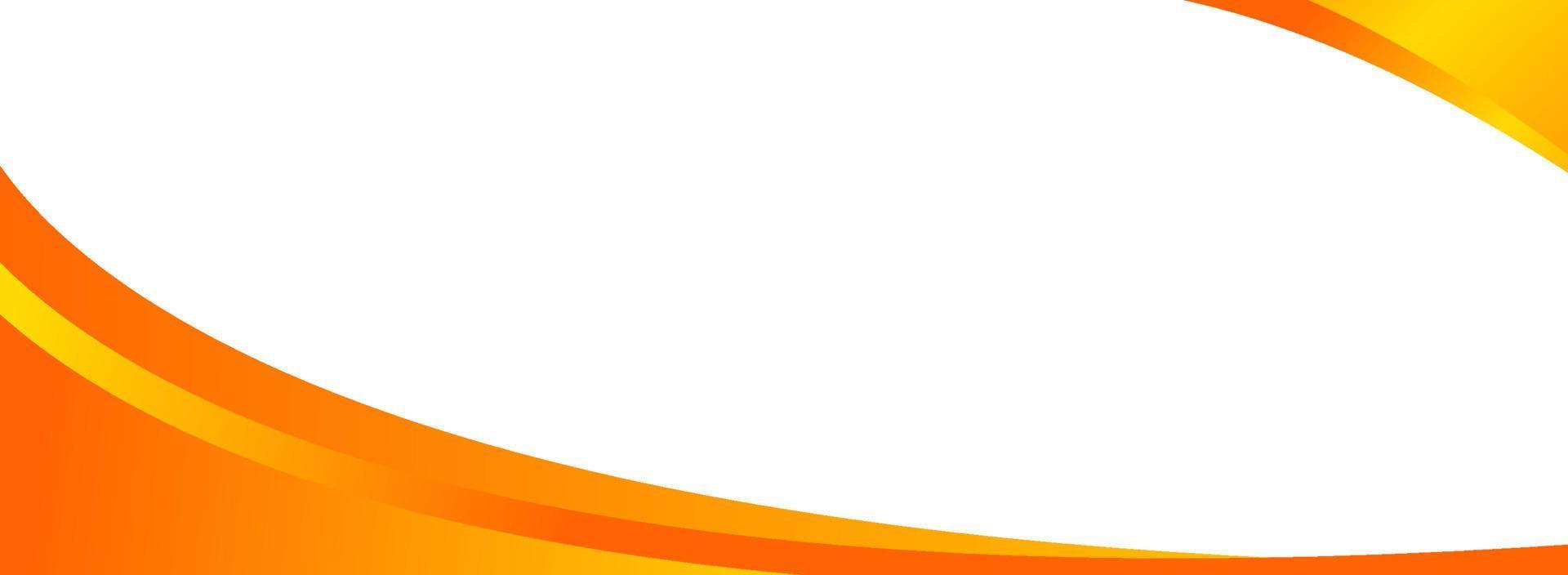 Orange banner abstract background vector