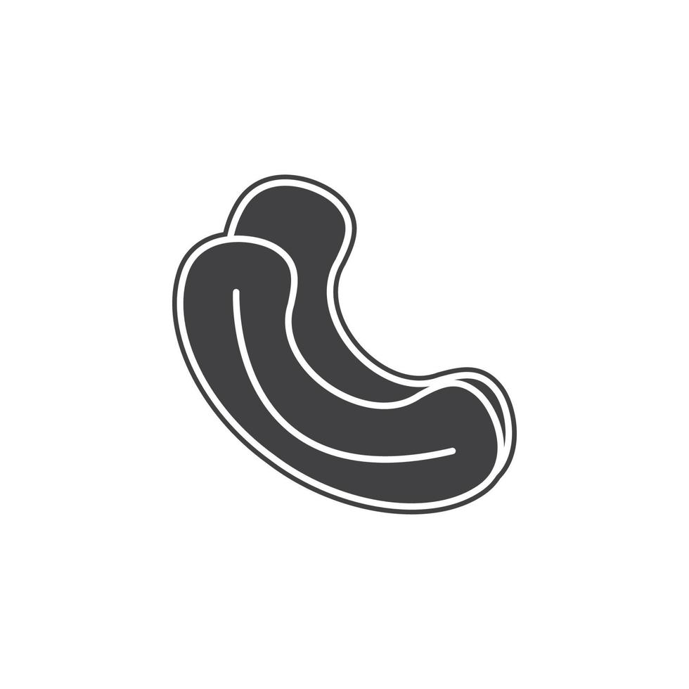 Vector Cashew nut vector icon