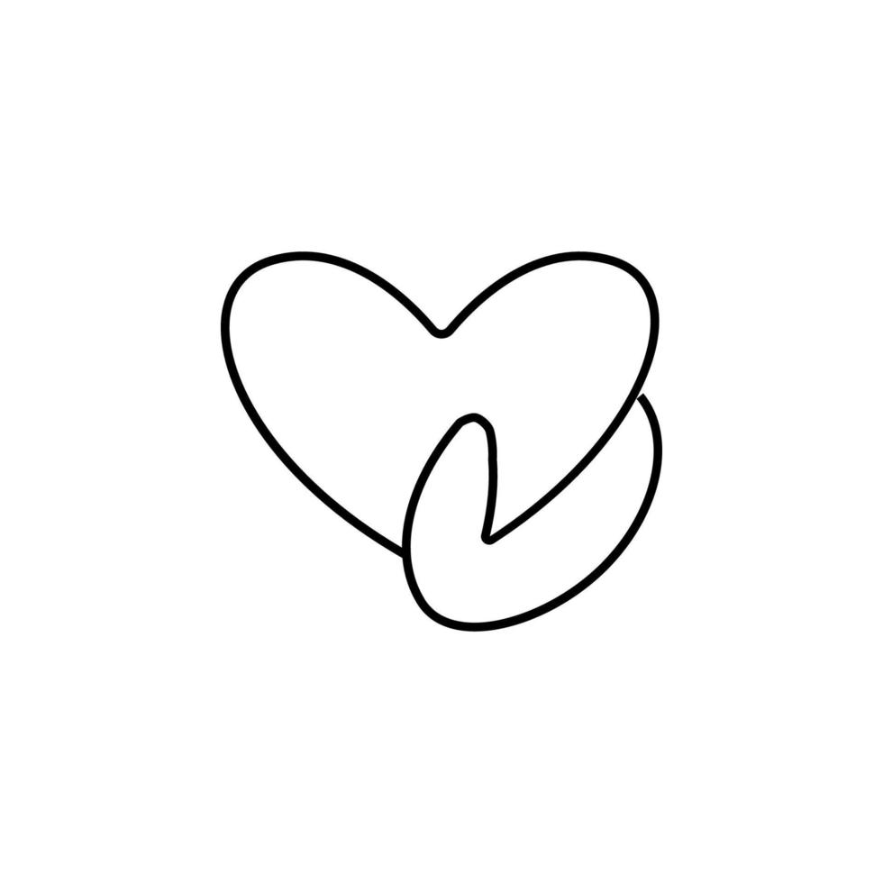 heart in hand vector icon