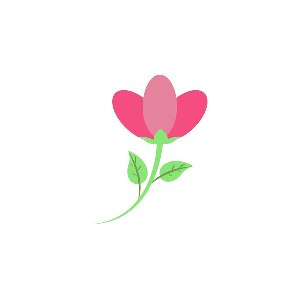 flower colored vector icon
