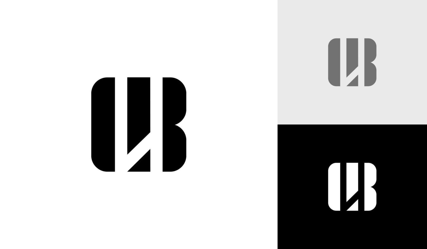 Letter LB monogram logo design vector