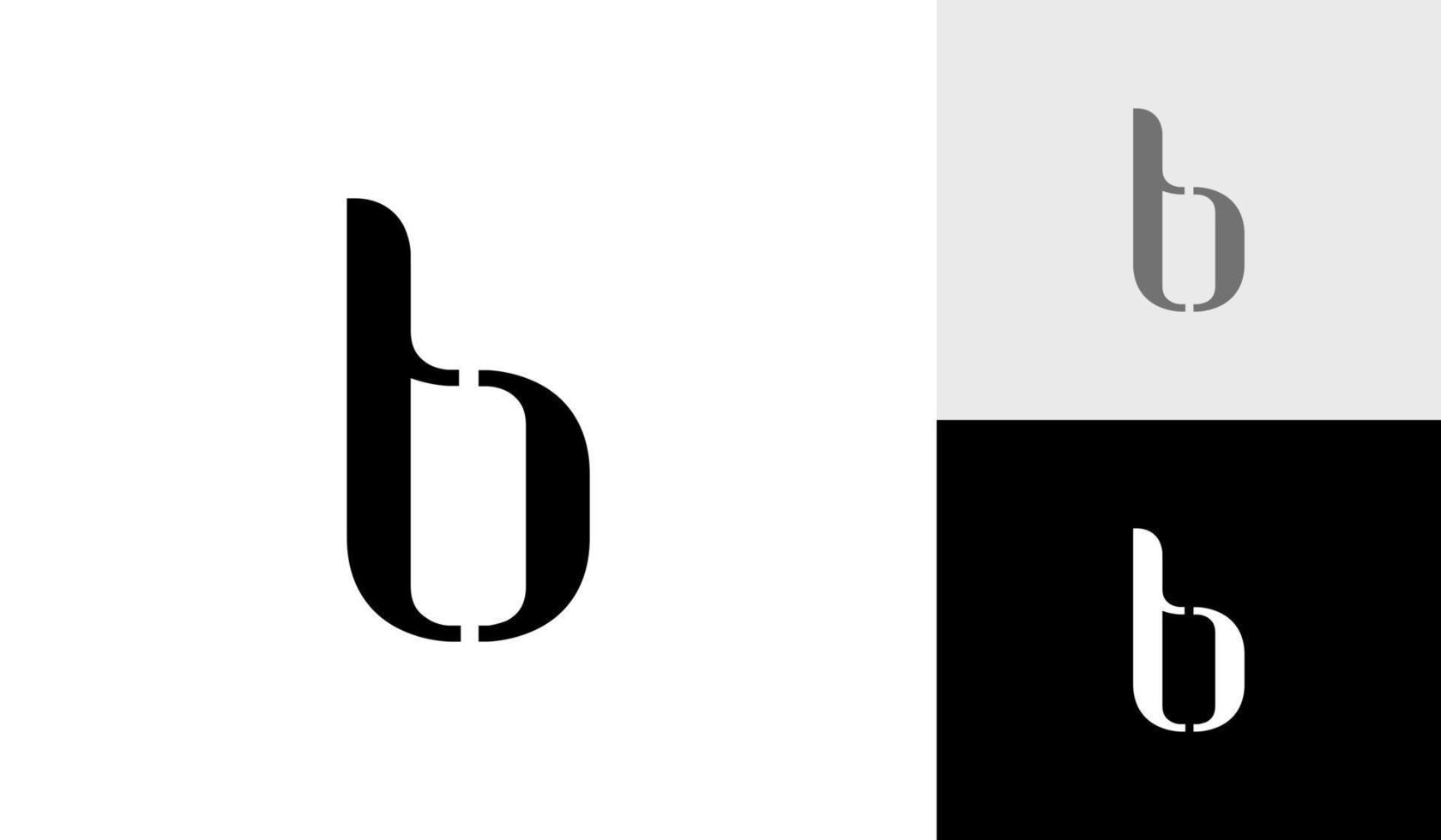 Letter TB initial monogram logo design vector