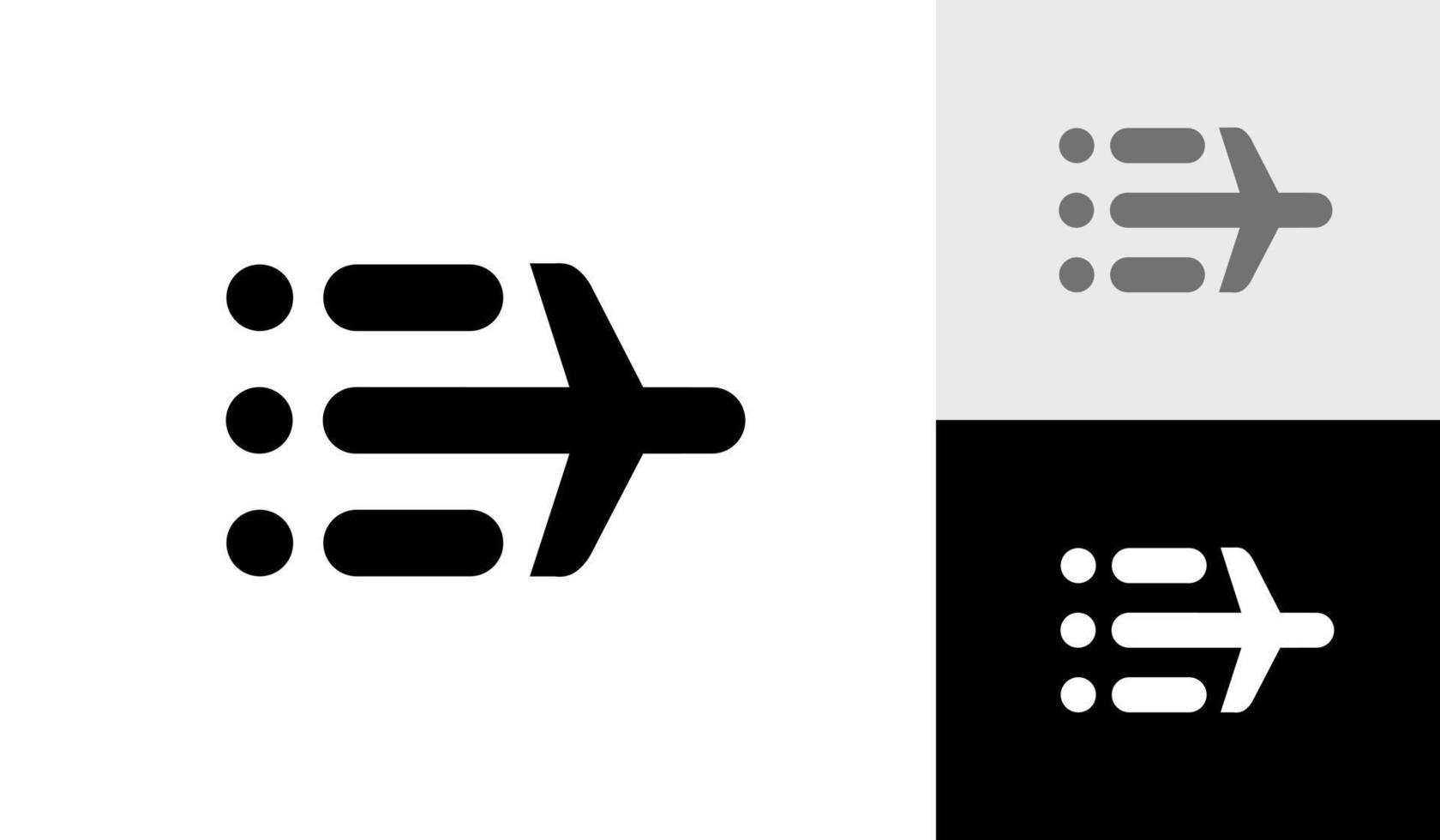 Travel list logo design for travel company vector