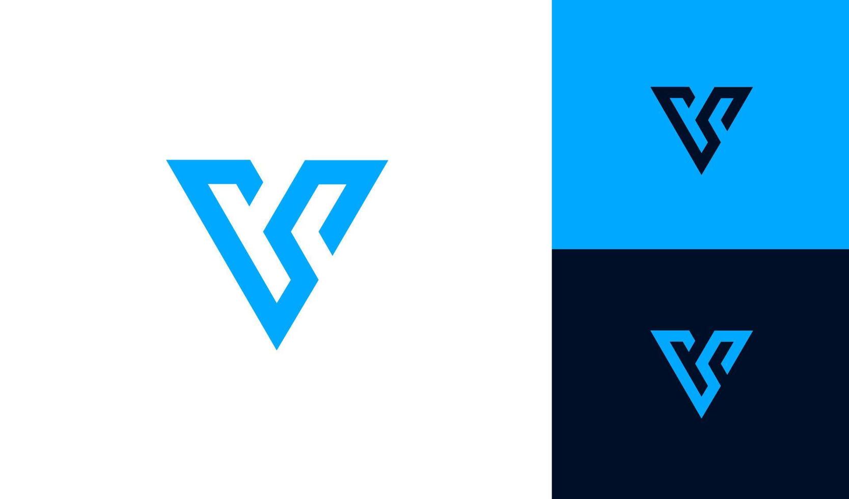 Abstract and simple letter V logo vector