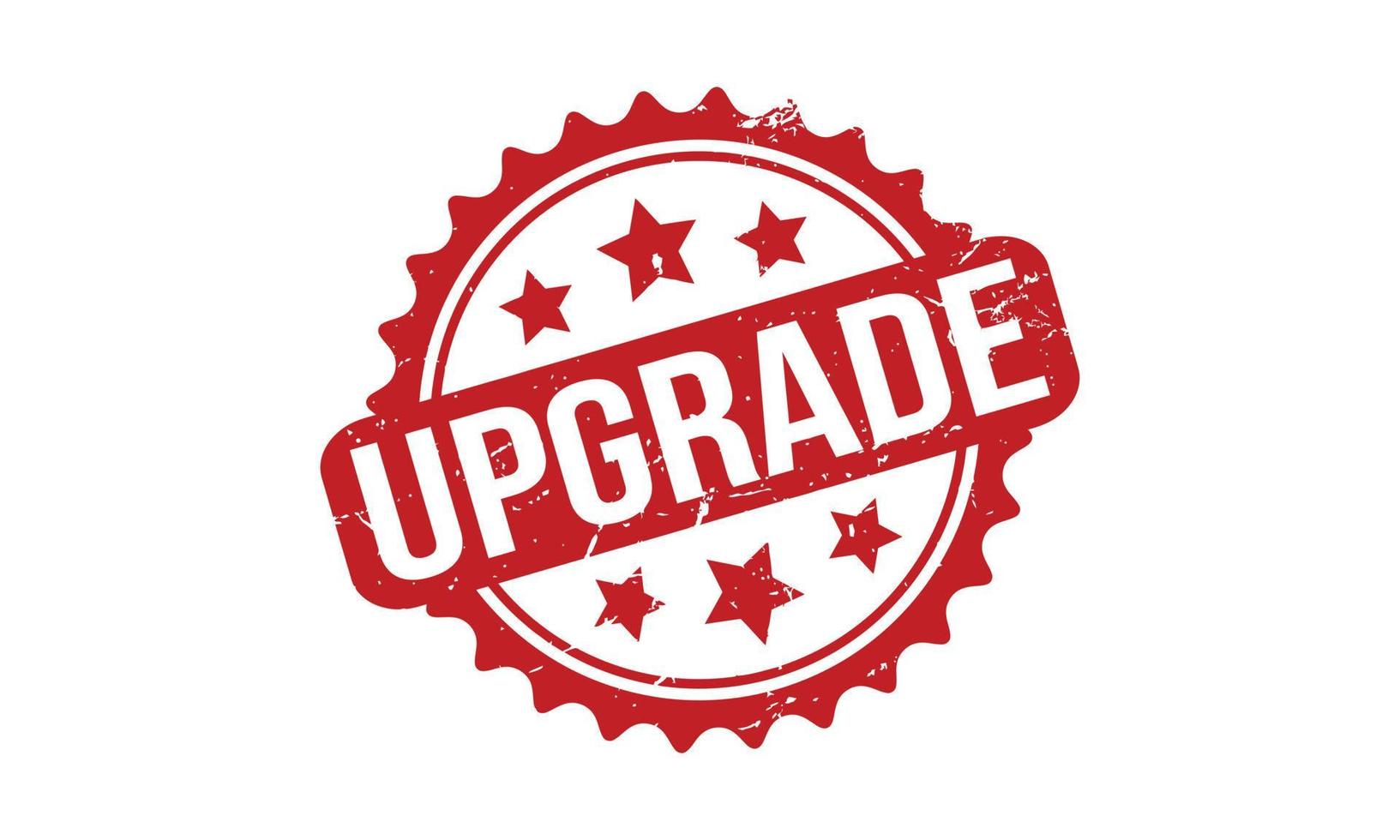 Upgrade Rubber Stamp. Red Upgrade Rubber Grunge Stamp Seal Vector Illustration