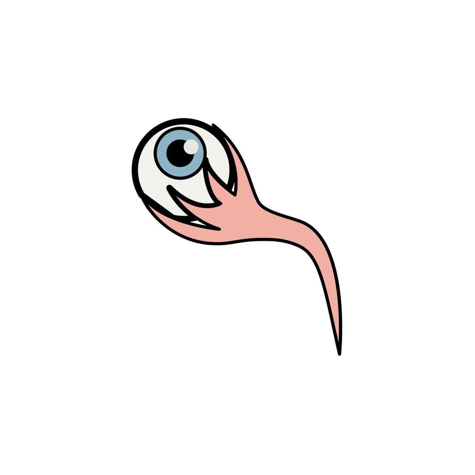 eye colored vector icon