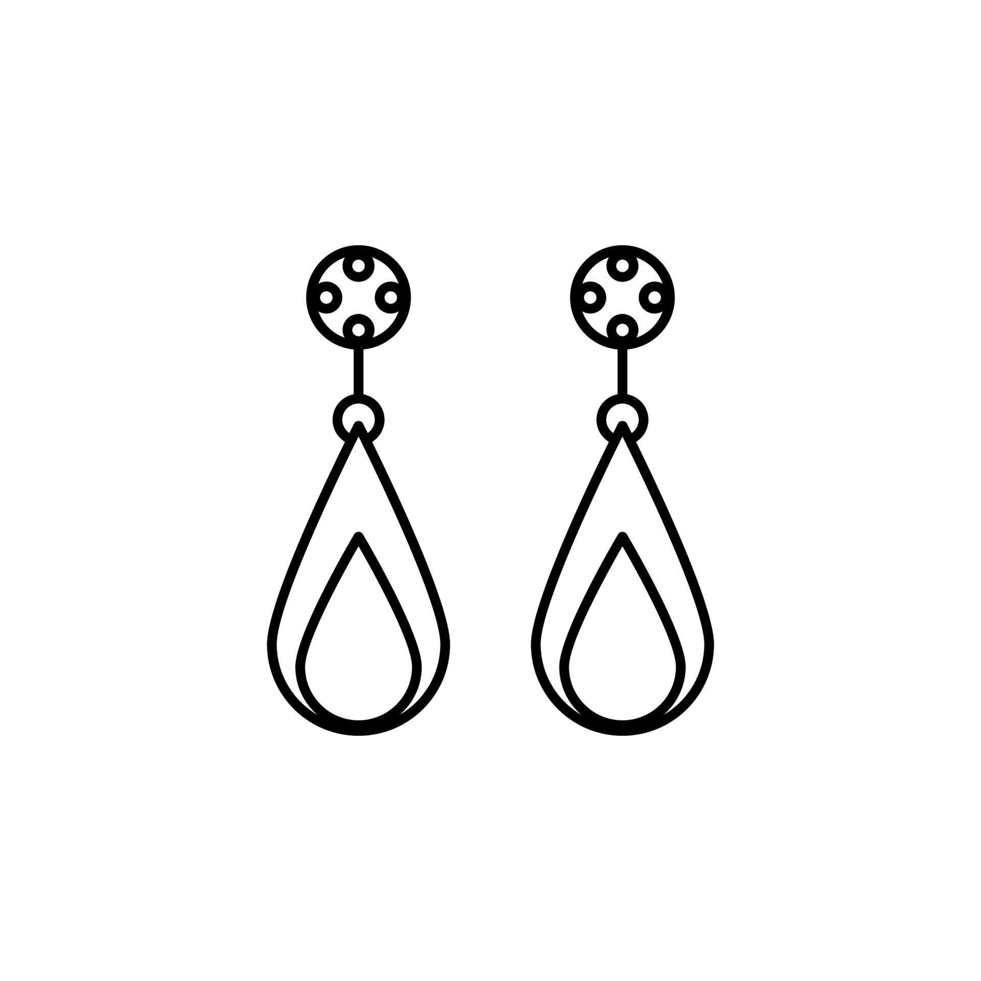 earrings vector icon 22416182 Vector Art at Vecteezy
